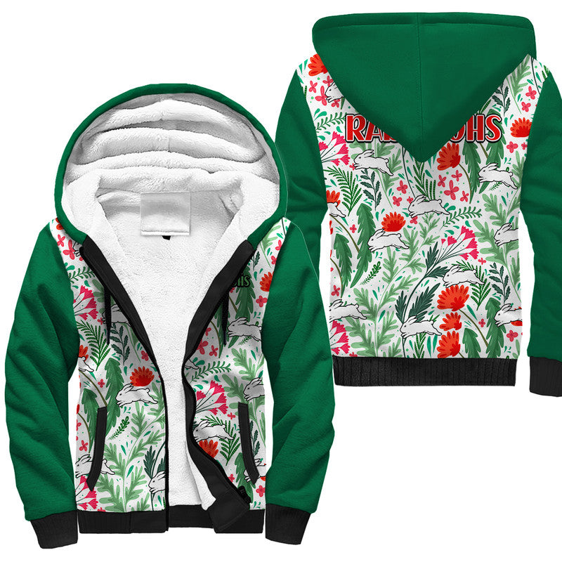 rabbitohs-poppy-flowers-field-sherpa-hoodie