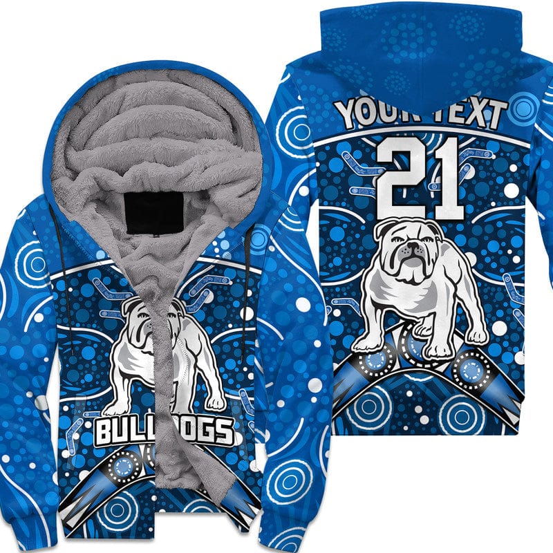 custom-personalised-bulldogs-rugby-sherpa-hoodie-boomerang-indigenous-dots