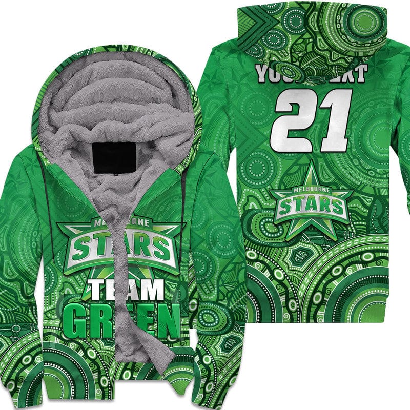 custom-personalised-melbourne-team-green-indigenous-aboriginal-stars-arts-sherpa-hoodie