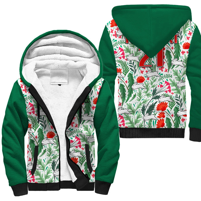 custom-personalised-rabbitohs-poppy-flowers-field-sherpa-hoodie