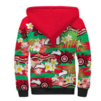 custom-personalised-rabbitohs-rugby-sherpa-hoodie-tropical-flowers-and-palm-hawaiian-style