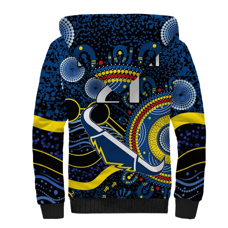 custom-personalised-cowboys-rugby-sherpa-hoodie-aboriginal-dots-version