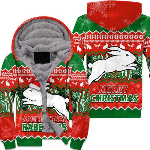 south-sydney-rabbitohs-aboriginal-christmas-vibe-sherpa-hoodie