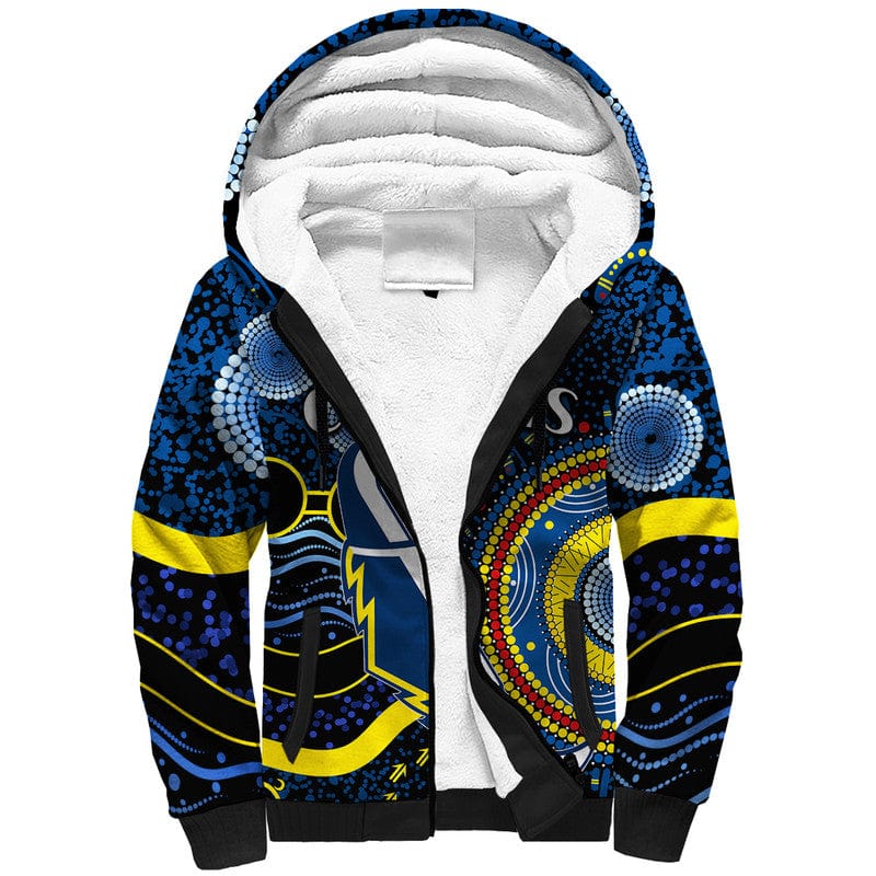 custom-personalised-cowboys-rugby-sherpa-hoodie-aboriginal-dots-version
