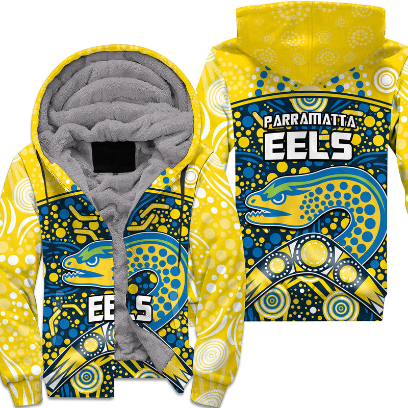 parramatta-eels-rugby-sherpa-hoodie-boomerang-indigenous-dots