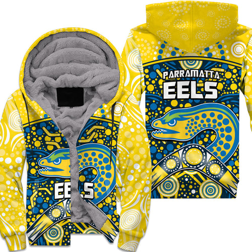 parramatta-eels-rugby-sherpa-hoodie-boomerang-indigenous-dots