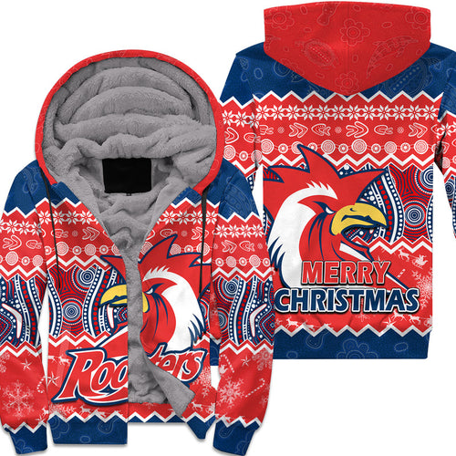 sydney-aboriginal-roosters-christmas-vibe-sherpa-hoodie