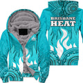 Brisbane Heat Indigenous Aboriginal Arts Sherpa Hoodie LT9