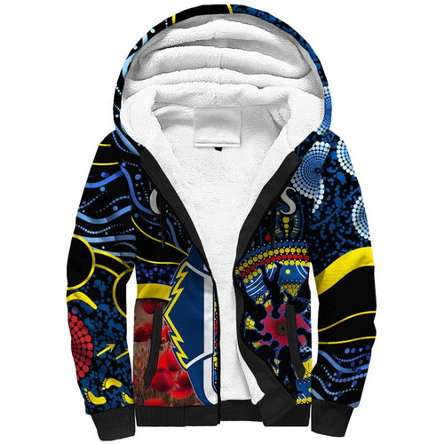 custom-personalised-cowboys-rugby-anzac-sherpa-hoodie-aboriginal-military-and-poppy-flowers