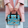 Shoulder Handbag - Lizard with Aboriginal Tribal Pattern - Vibe Hoodie