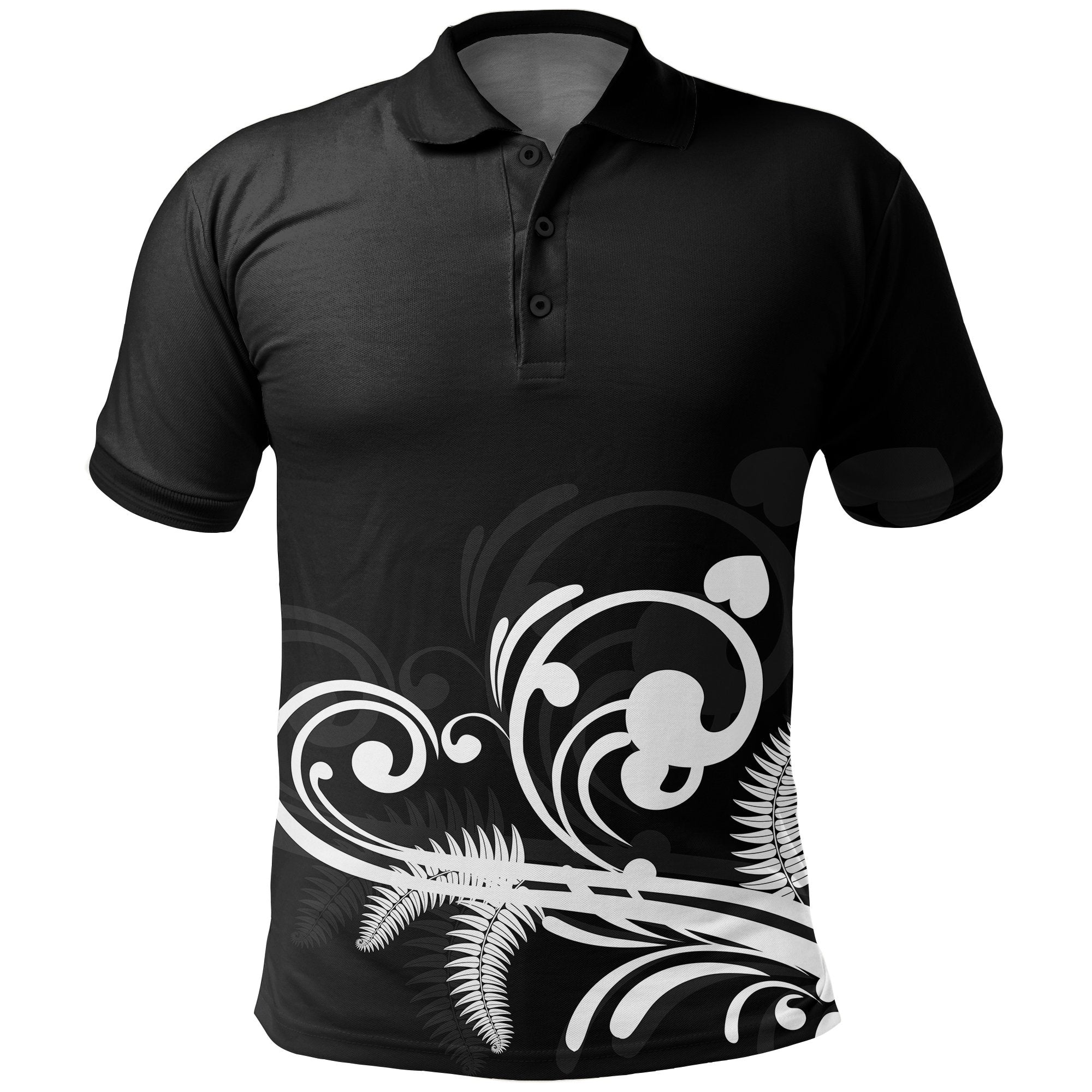 new-zealand-silver-fern-polo-shirt-koru-fern-golf-shirts-black