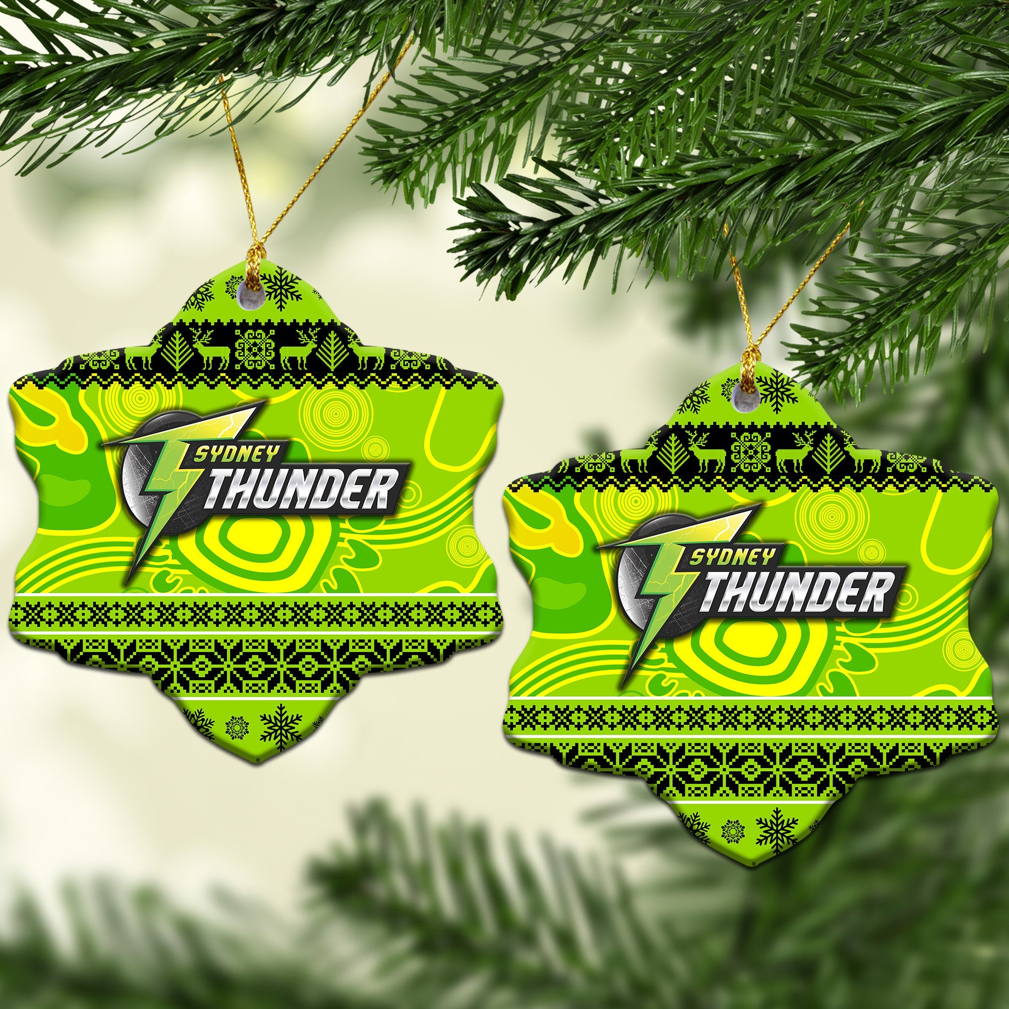 sydney-thunder-christmas-ornament-simple-style