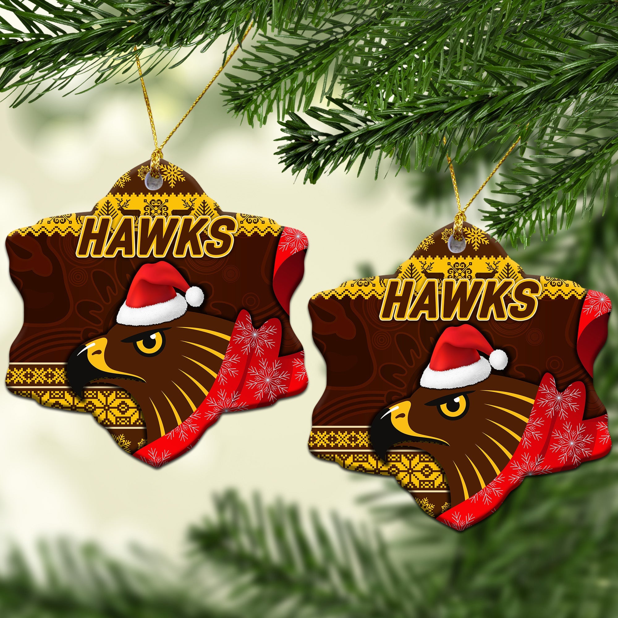 hawthorn-hawks-christmas-ornament-simple-style