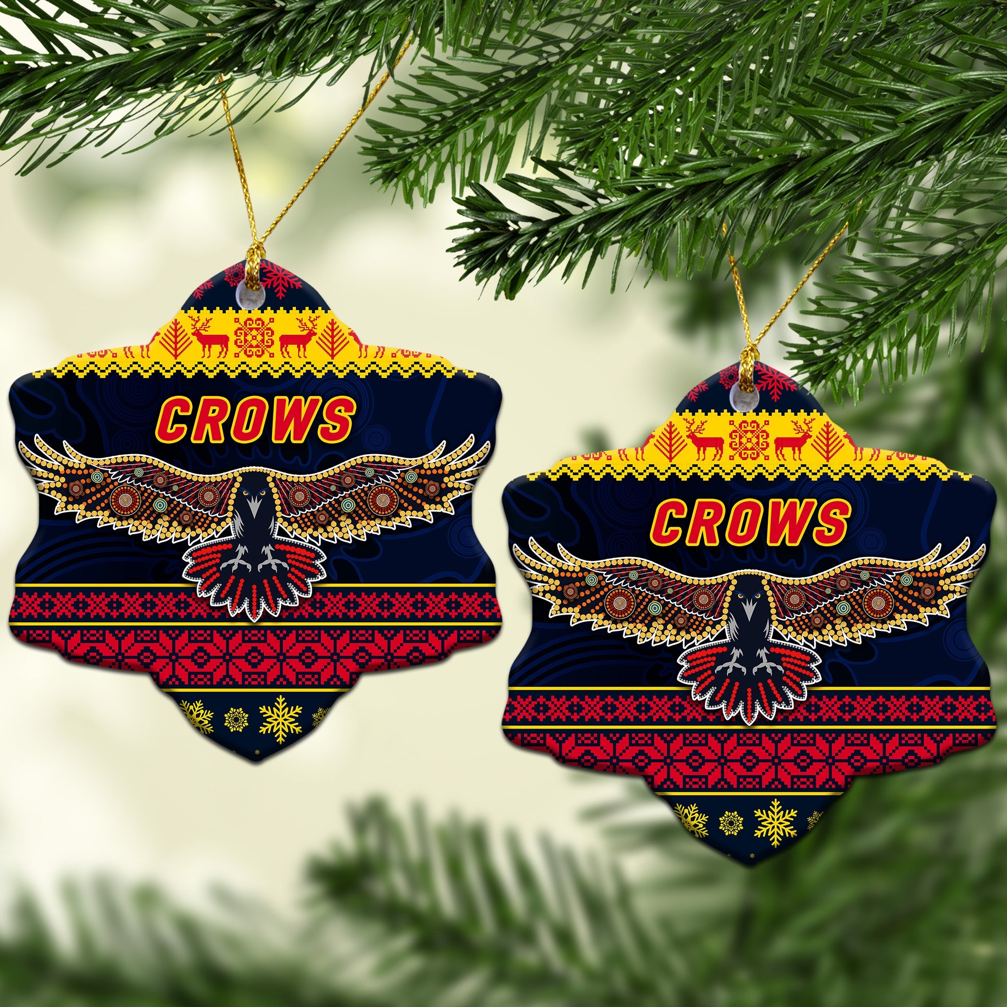 adelaide-crows-christmas-ornament-simple-style