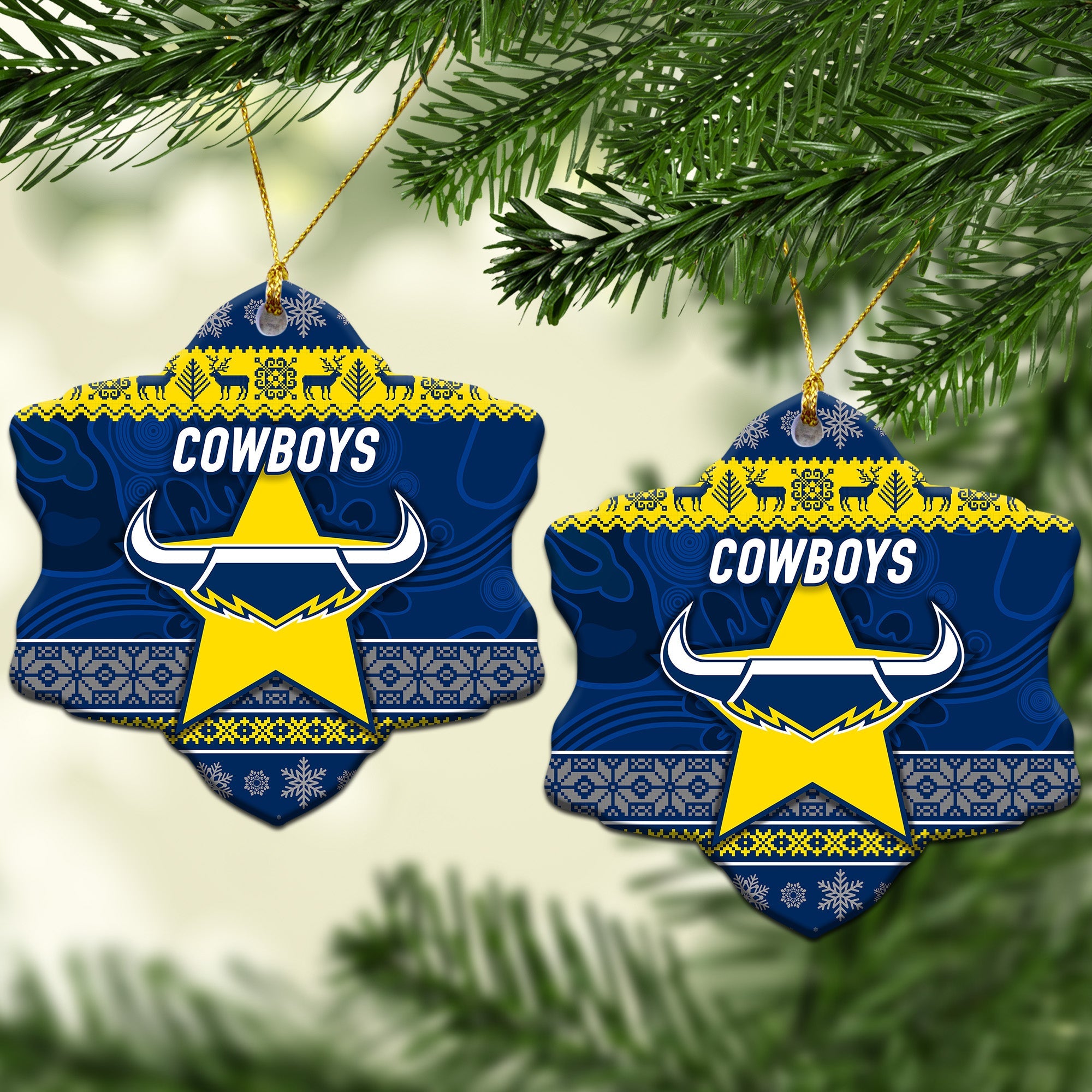 north-queensland-cowboys-christmas-ornament-simple-style