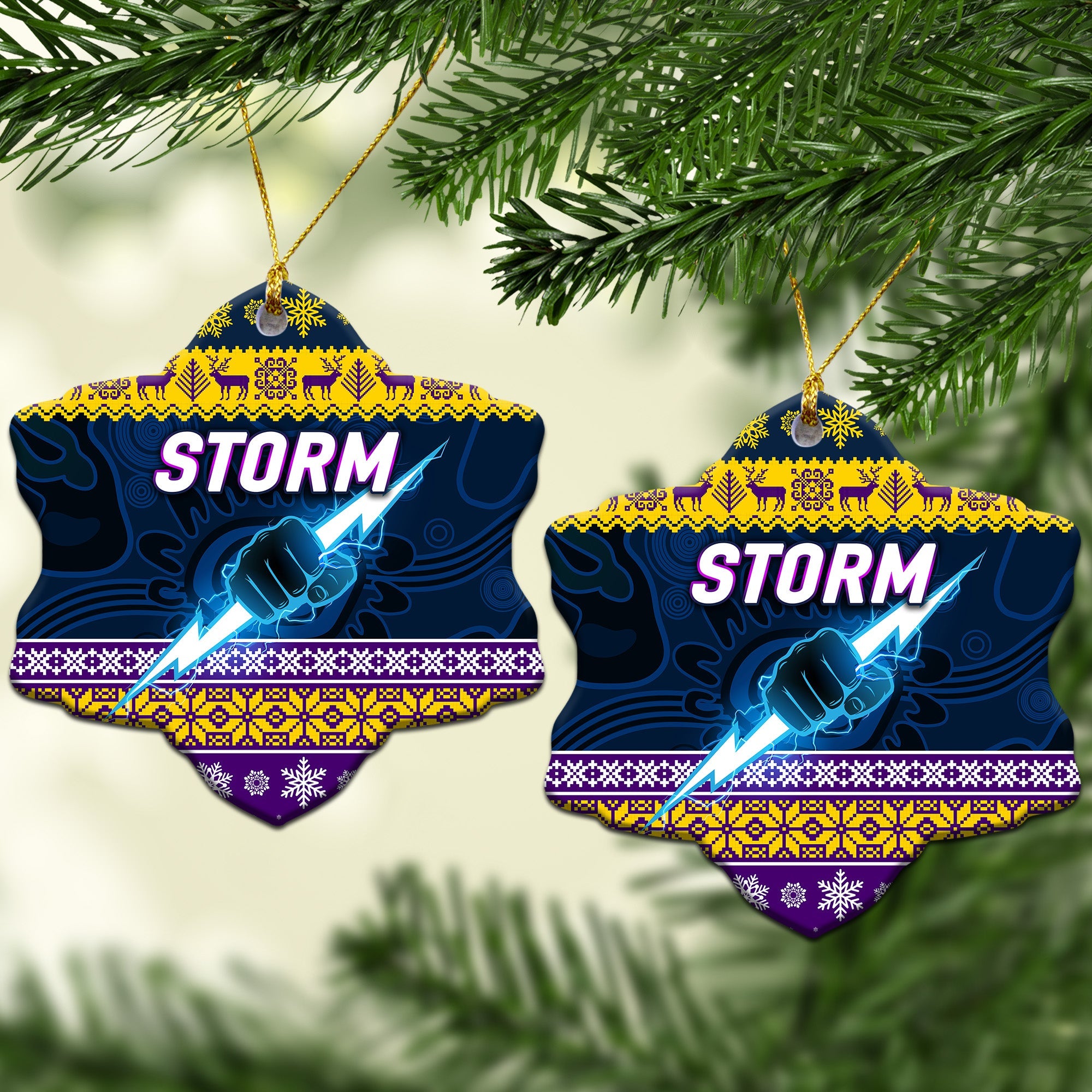 melbourne-storm-christmas-ornament-simple-style-navy-purple