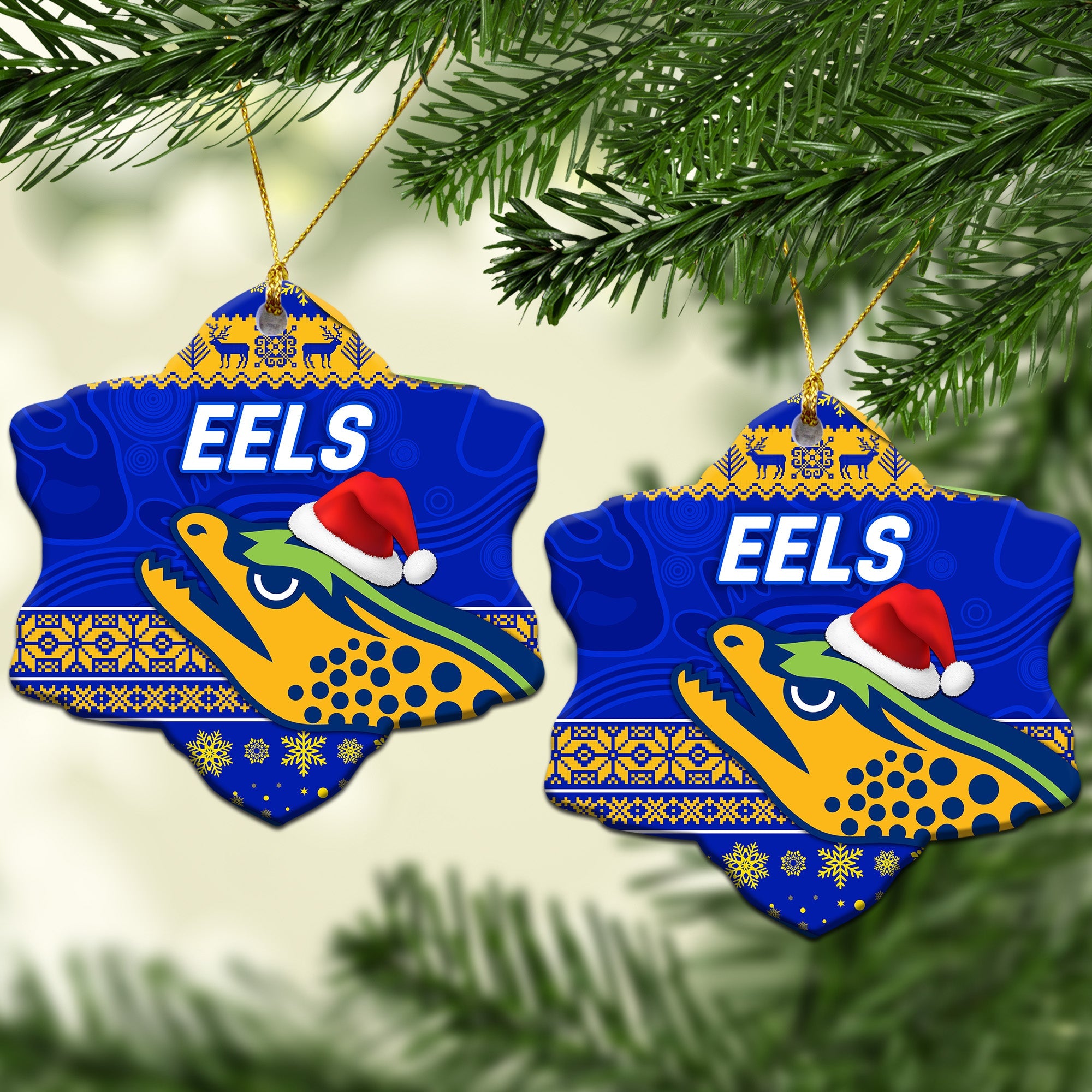 parramatta-eels-christmas-ornament-simple-style-blue