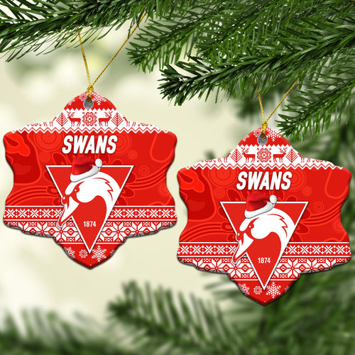 sydney-swans-christmas-ornament-simple-style