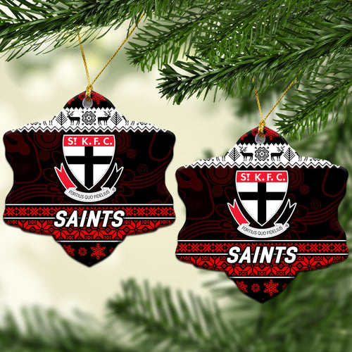 st-kilda-saints-christmas-ornament-simple-style
