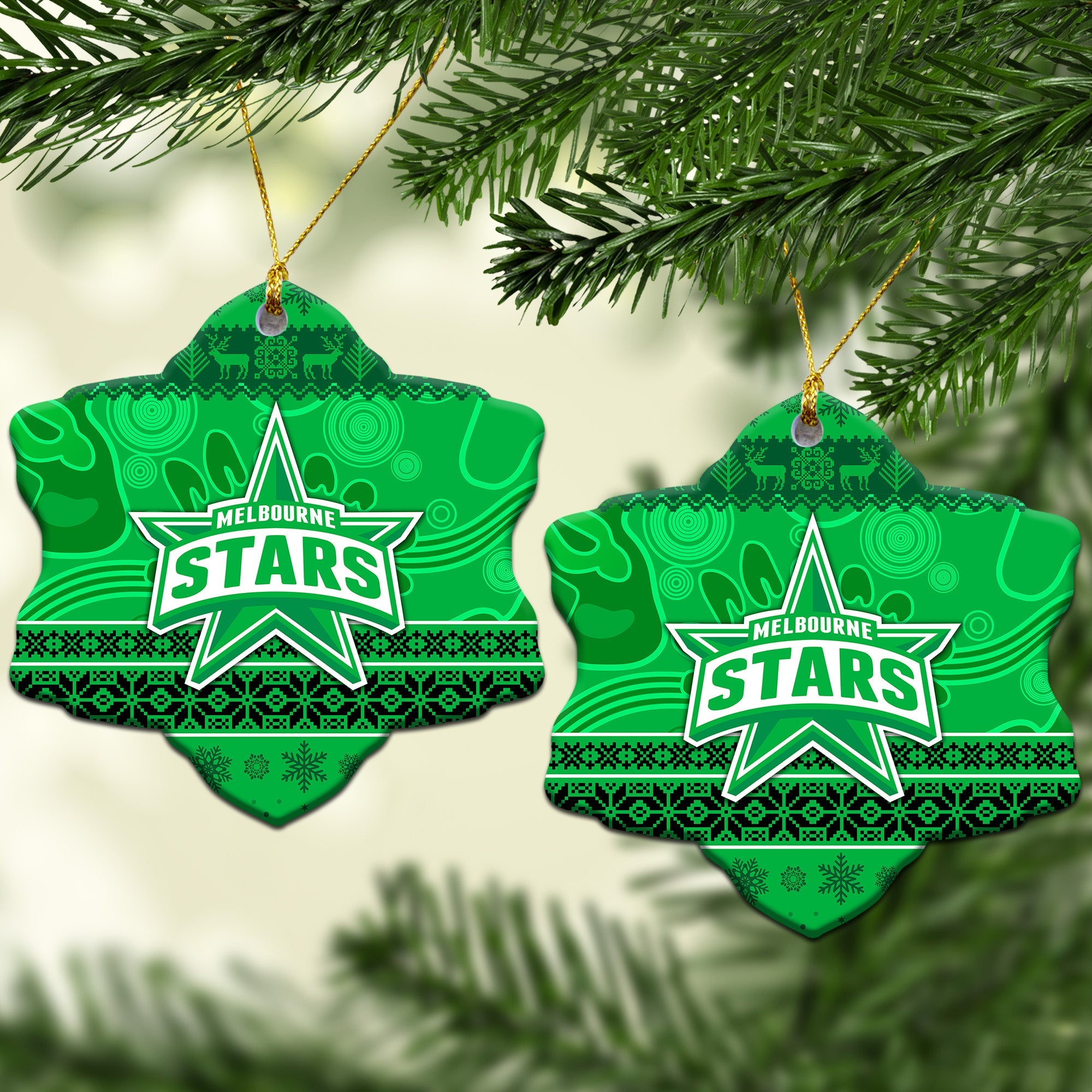 melbourne-stars-christmas-ornament-simple-style
