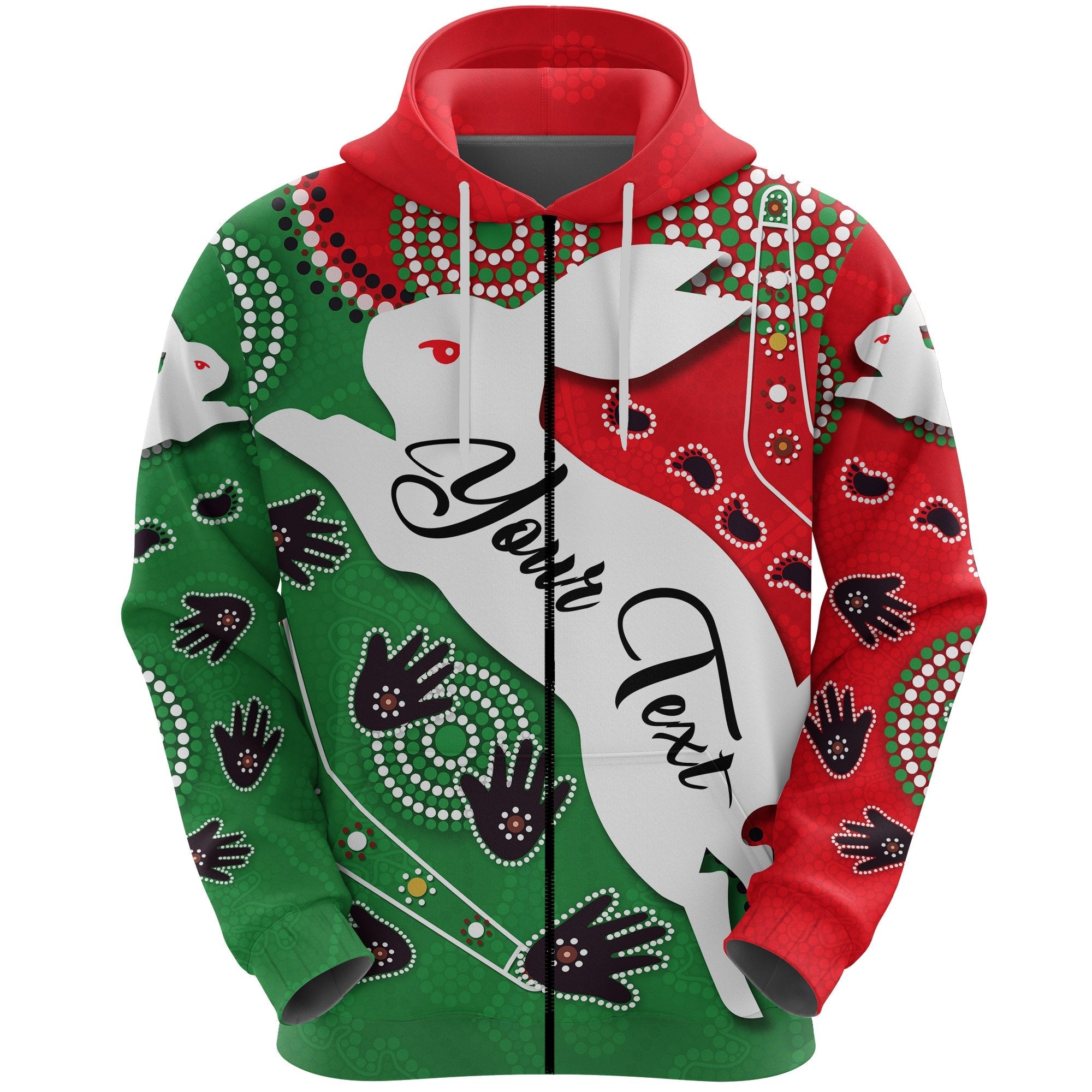 custom-personalised-rabbitohs-forever-zip-hoodie-indigenous