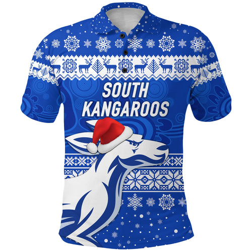 custom-personalised-south-alice-football-club-polo-shirt-christmas-kangaroos-simple-style