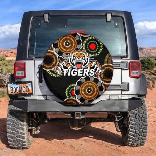 tigers-rugby-aboriginal-vibe-spare-tire-cover