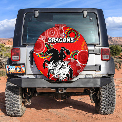 dragons-rugby-aboriginal-vibe-spare-tire-cover-red