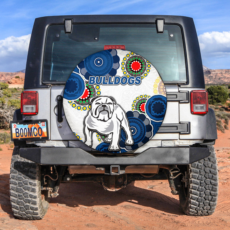 bulldogs-rugby-aboriginal-vibe-spare-tire-cover-white