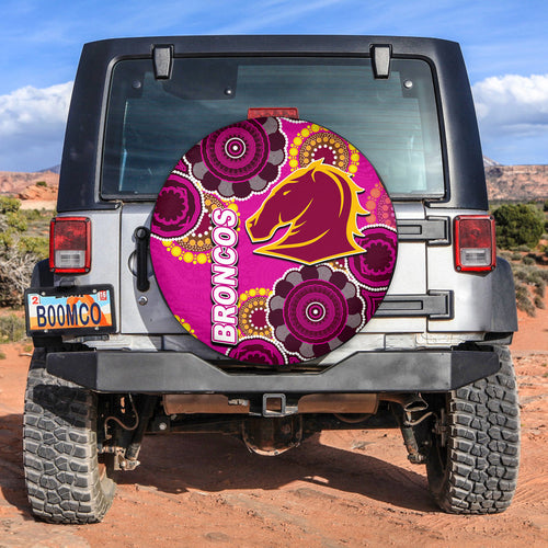 broncos-rugby-aboriginal-vibe-spare-tire-cover-pink