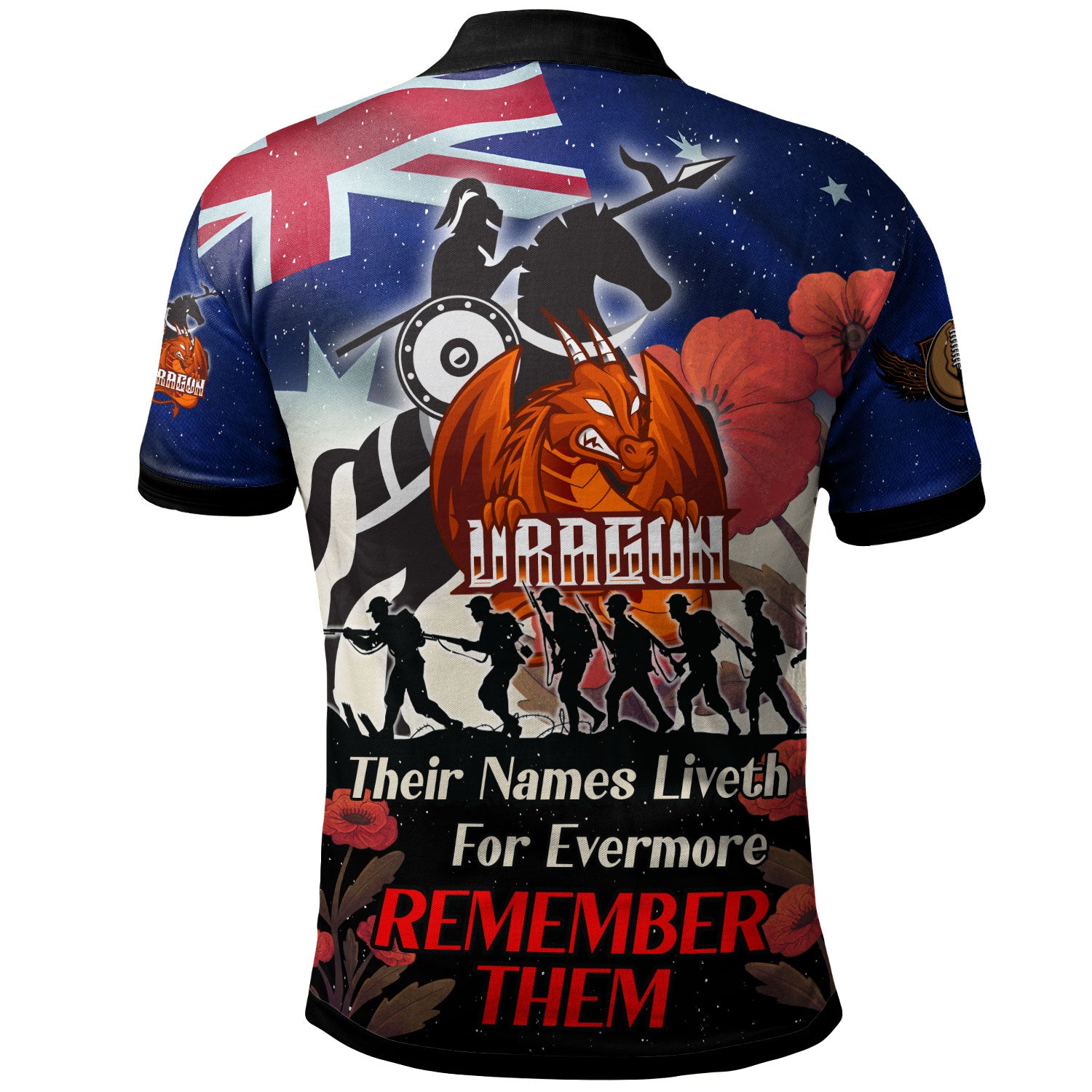 st-george-rugby-polo-shirt-custom-remember-them-red-poppy-flowers-polo-shirt