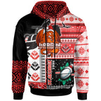 stgeorge-rugby-hoodie-custom-christmas-snowflakes-dragon-mascot-hoodie