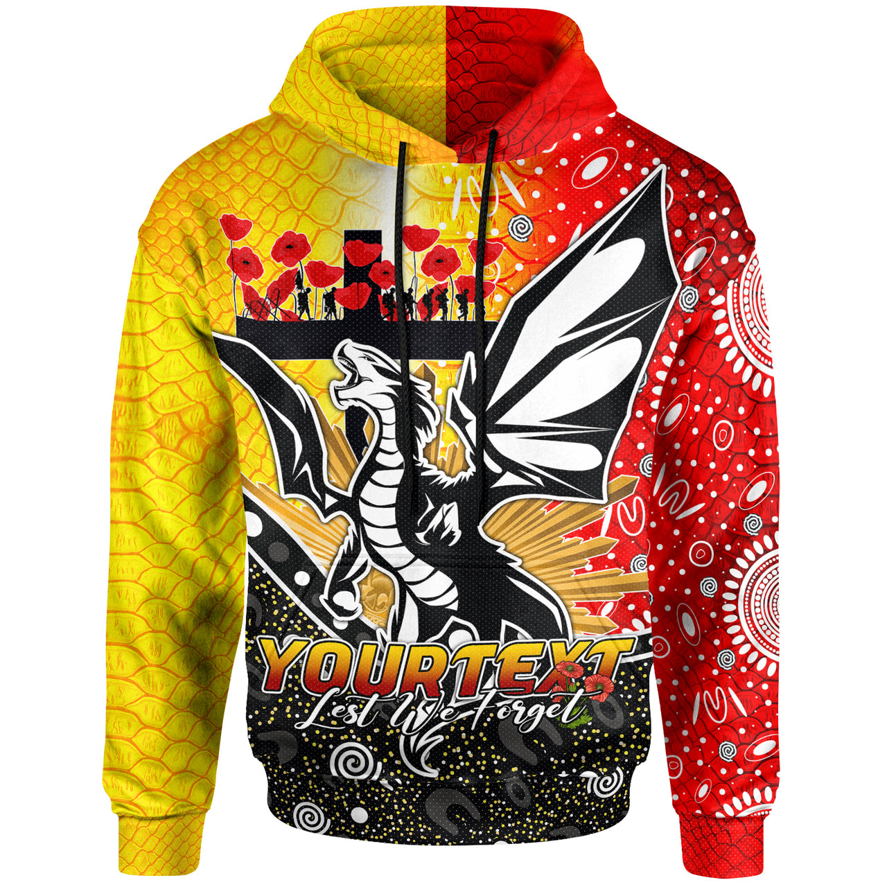 st-george-rugby-custom-hoodie-anzac-day-dragons-with-poppy-flower