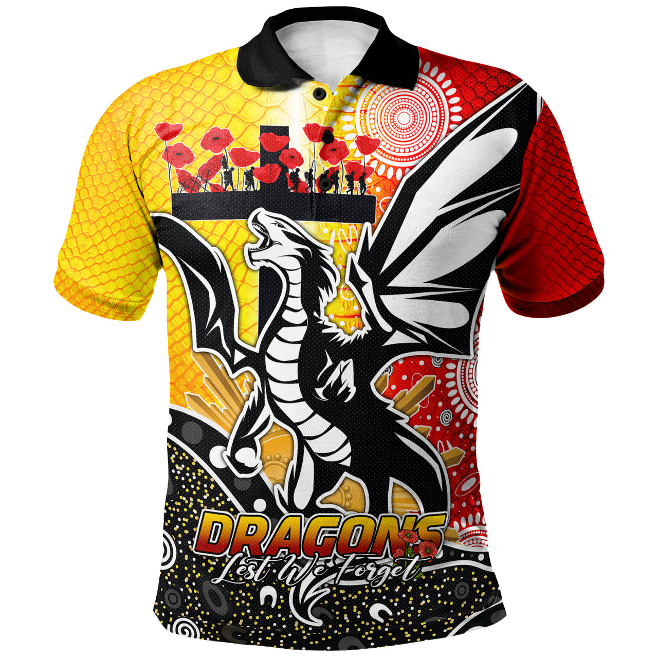 st-george-rugby-custom-polo-shirt-anzac-day-dragons-with-poppy-flower