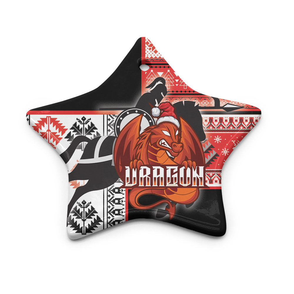 stgeorge-rugby-ornaments-custom-christmas-snowflakes-dragon-mascot-ornaments