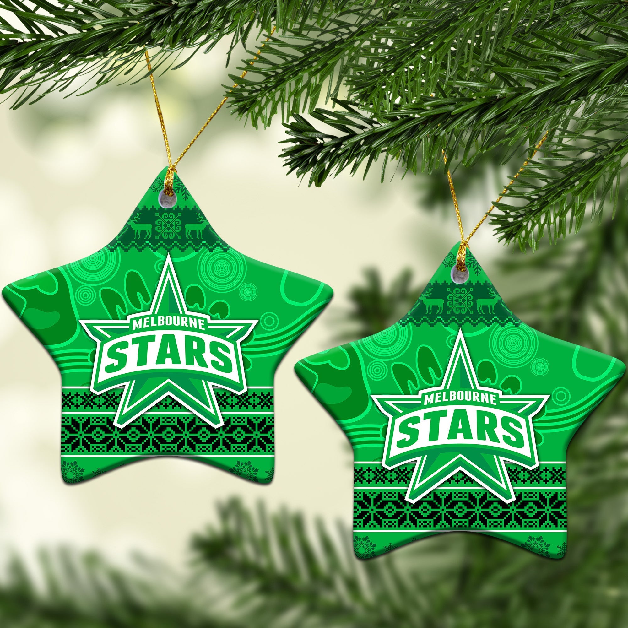 melbourne-stars-christmas-ornament-simple-style