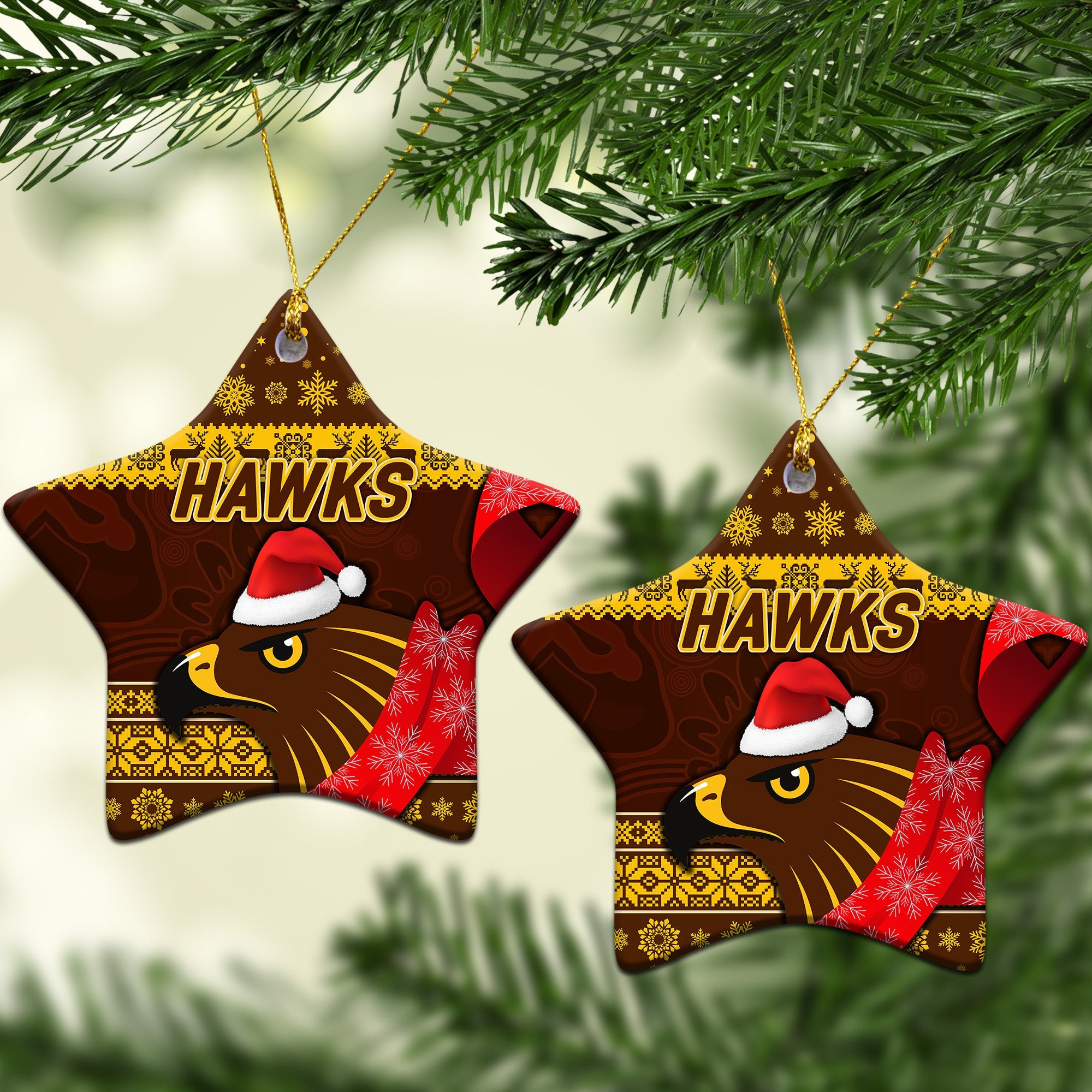 hawthorn-hawks-christmas-ornament-simple-style