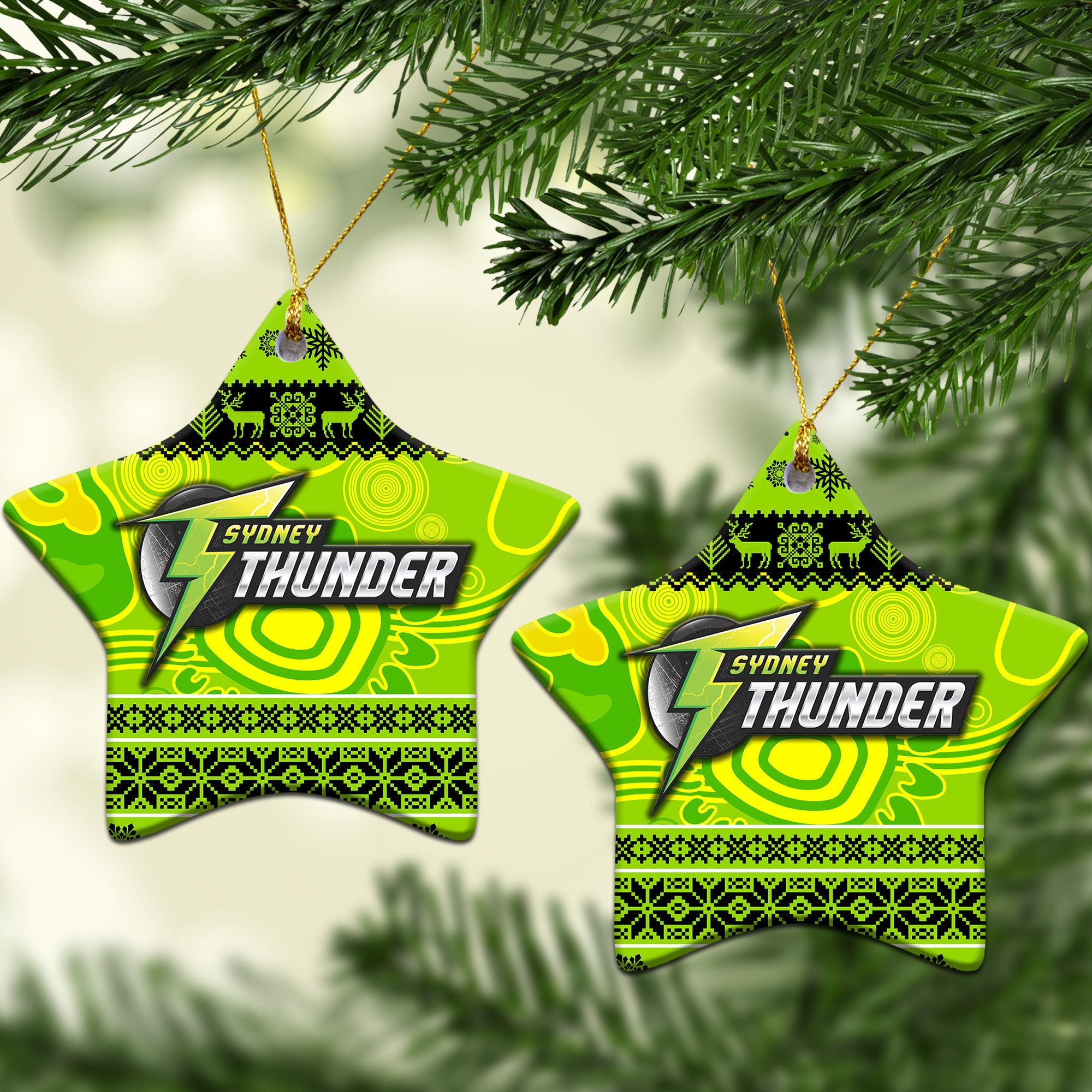 sydney-thunder-christmas-ornament-simple-style