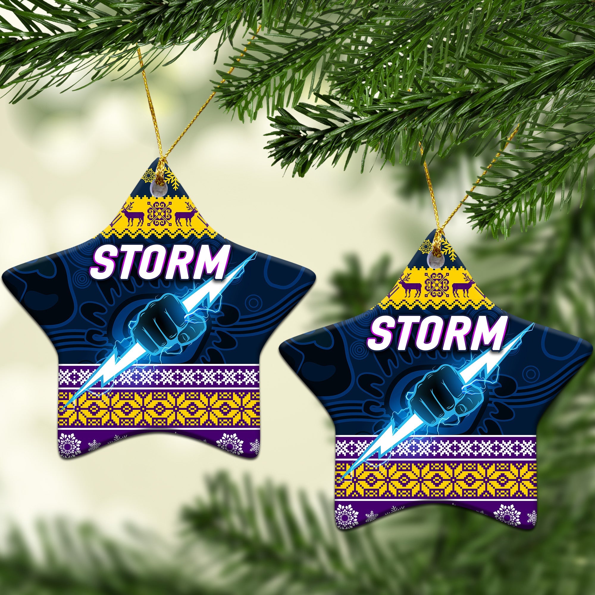 melbourne-storm-christmas-ornament-simple-style-navy-purple