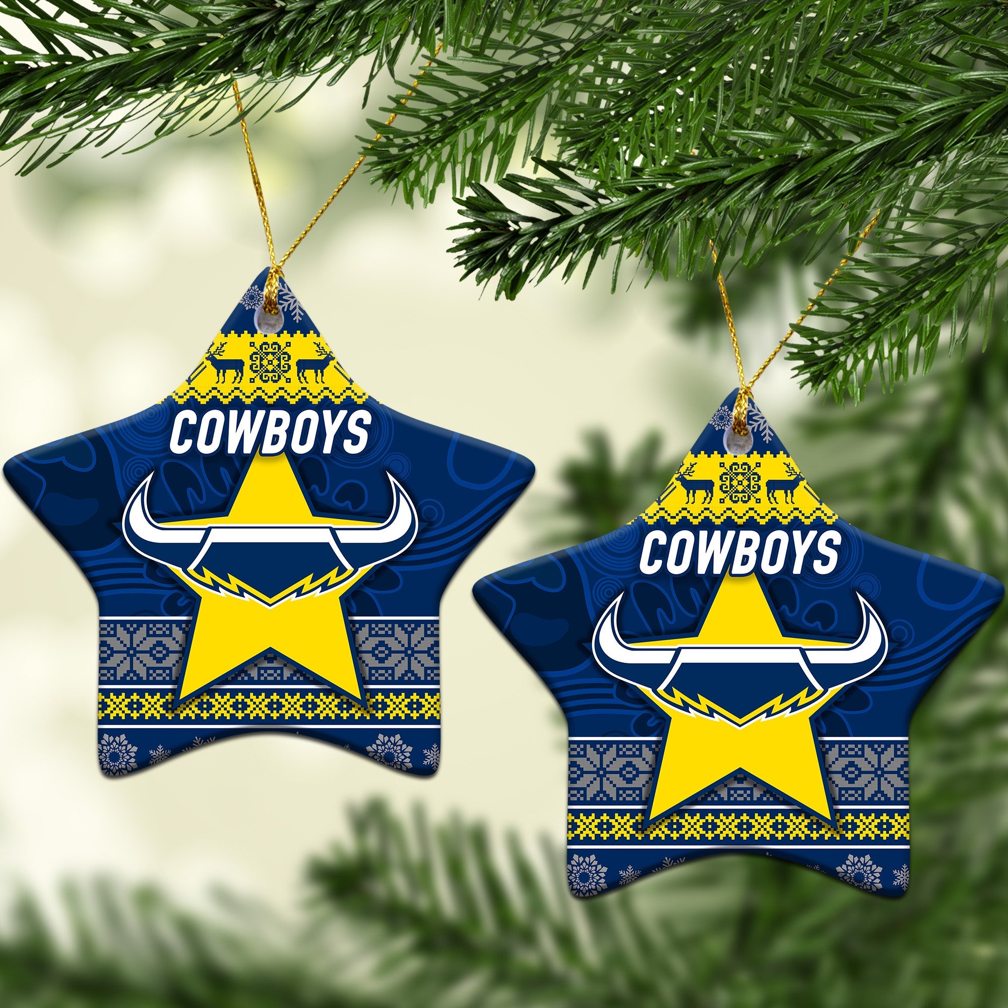north-queensland-cowboys-christmas-ornament-simple-style