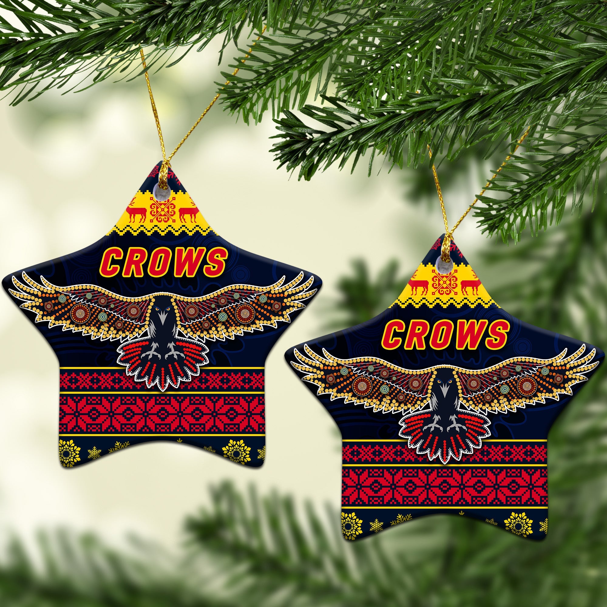 adelaide-crows-christmas-ornament-simple-style
