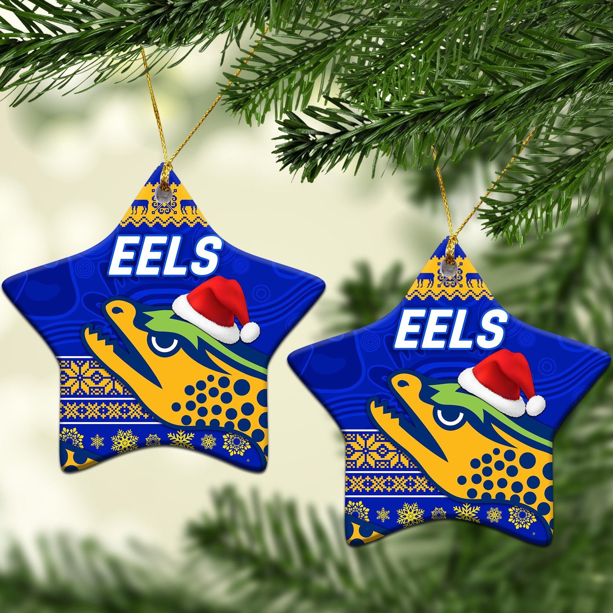 parramatta-eels-christmas-ornament-simple-style-blue