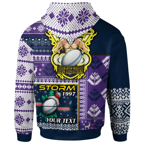 storm-rugby-hoodie-custom-christmas-snowflakes-storm-mascot-hoodie