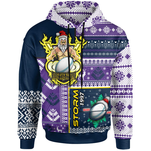 storm-rugby-hoodie-custom-christmas-snowflakes-storm-mascot-hoodie