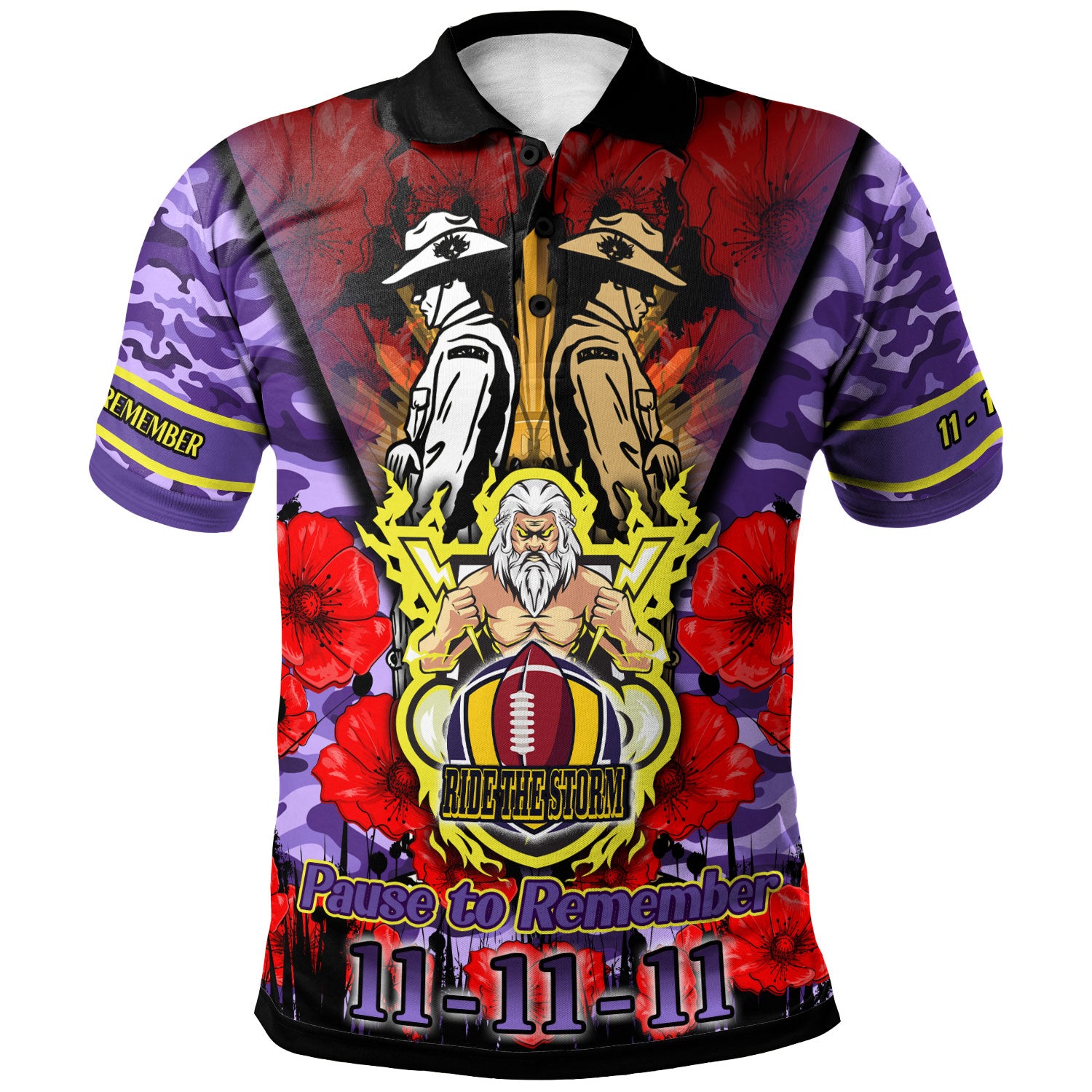 storm-rugby-polo-shirt-custom-remembrance-day-pause-to-remember-polo-shirt
