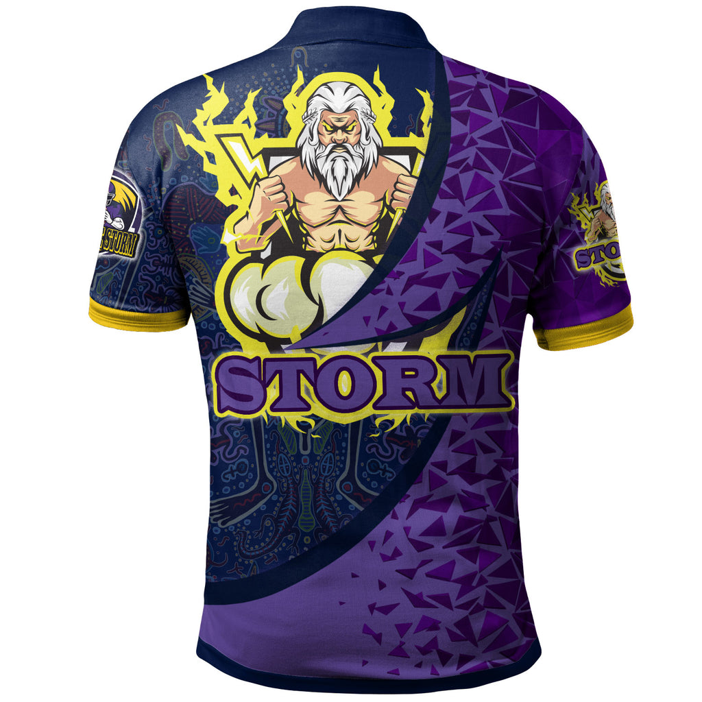 storm-rugby-polo-shirt-custom-rugby-ball-ride-the-storm-aboriginal-patterns-polo-shirt