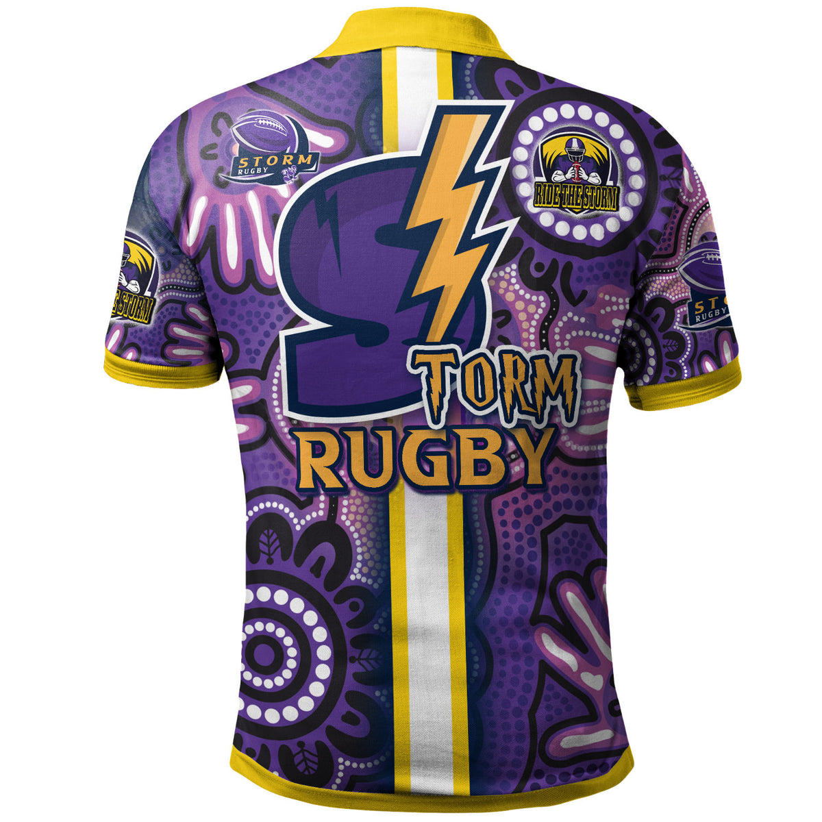 storm-rugby-polo-shirt-custom-storm-rugby-ball-aboriginal-indigenous-sport-style-polo-shirt