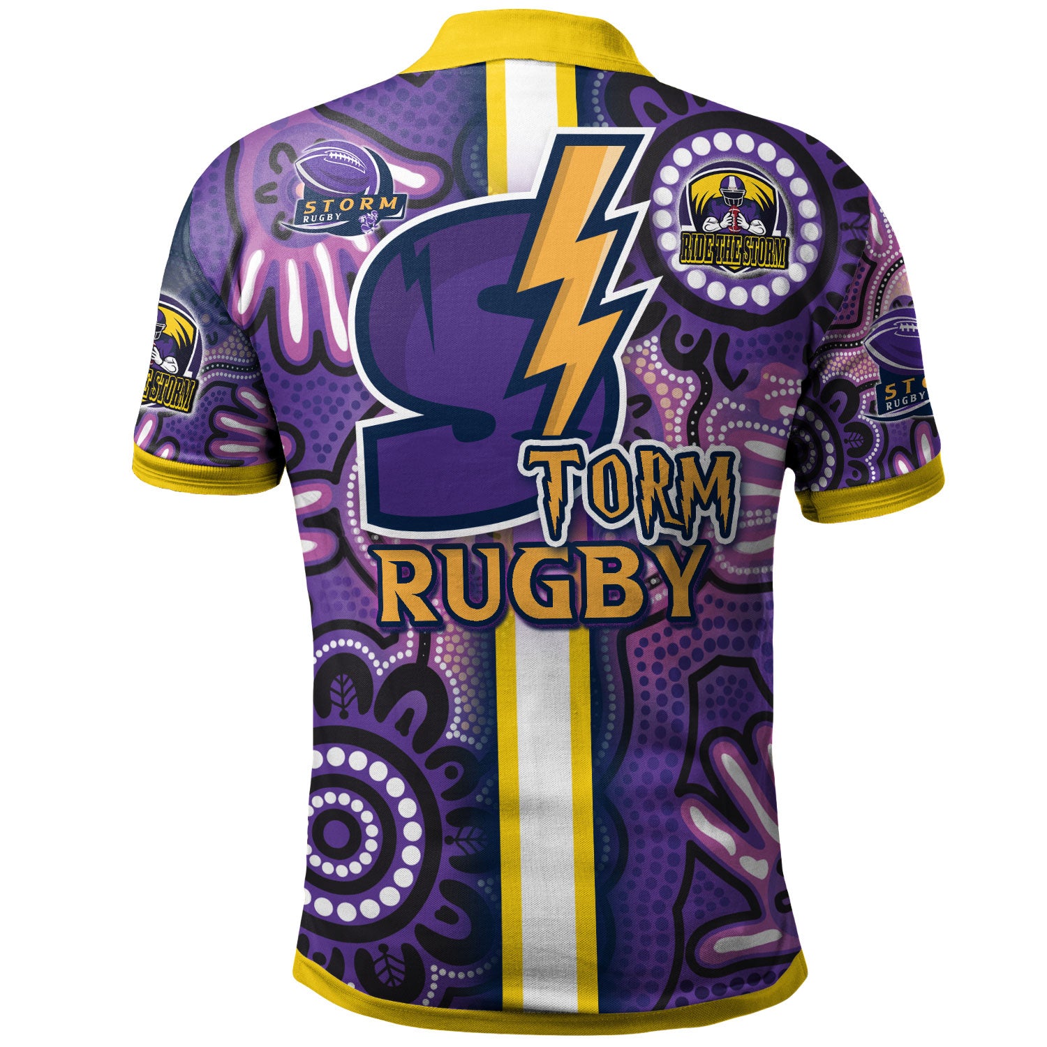 storm-rugby-polo-shirt-custom-storm-rugby-ball-aboriginal-indigenous-sport-style-polo-shirt