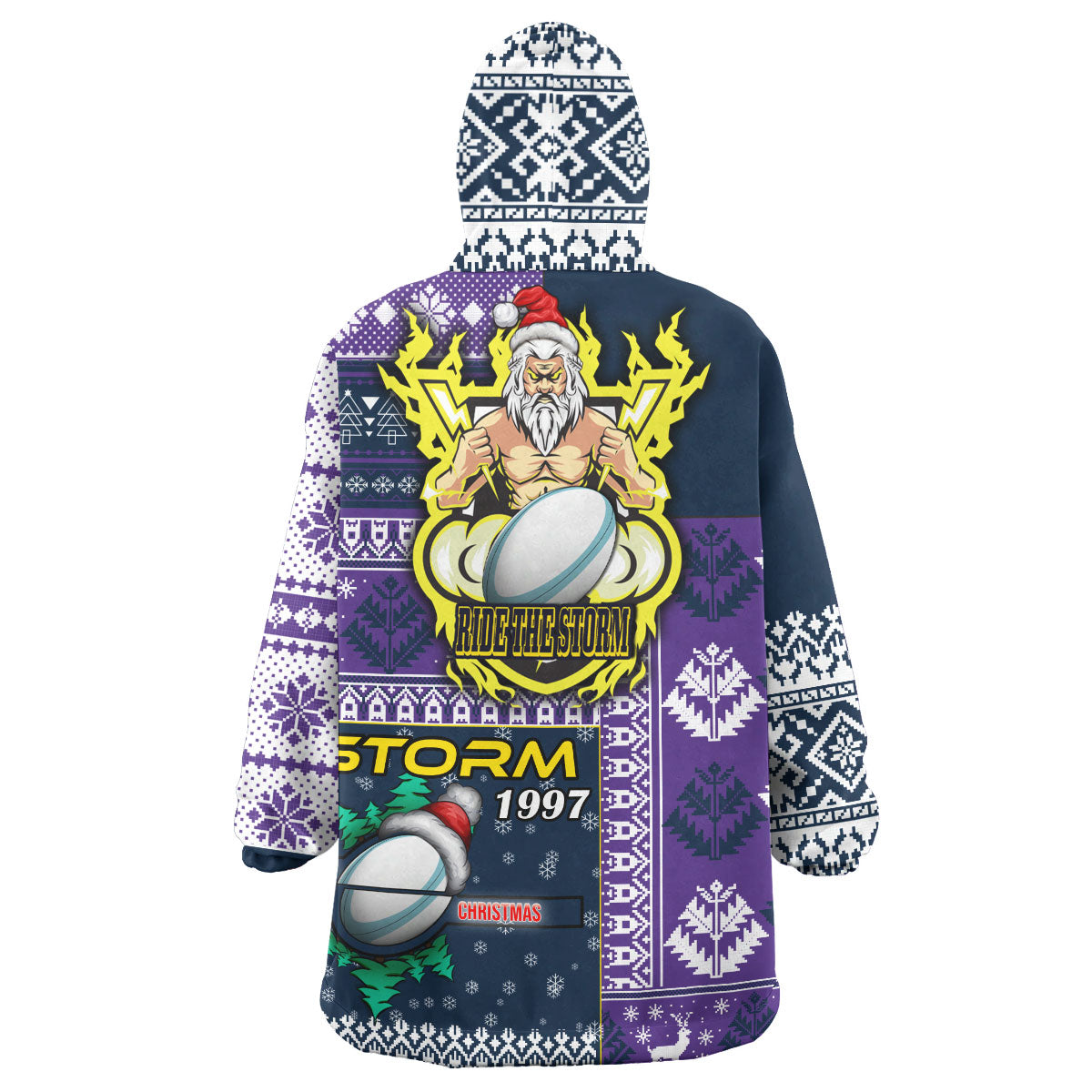 storm-rugby-snug-hoodie-custom-christmas-snowflakes-storm-mascot-wearable-blanket-hoodie