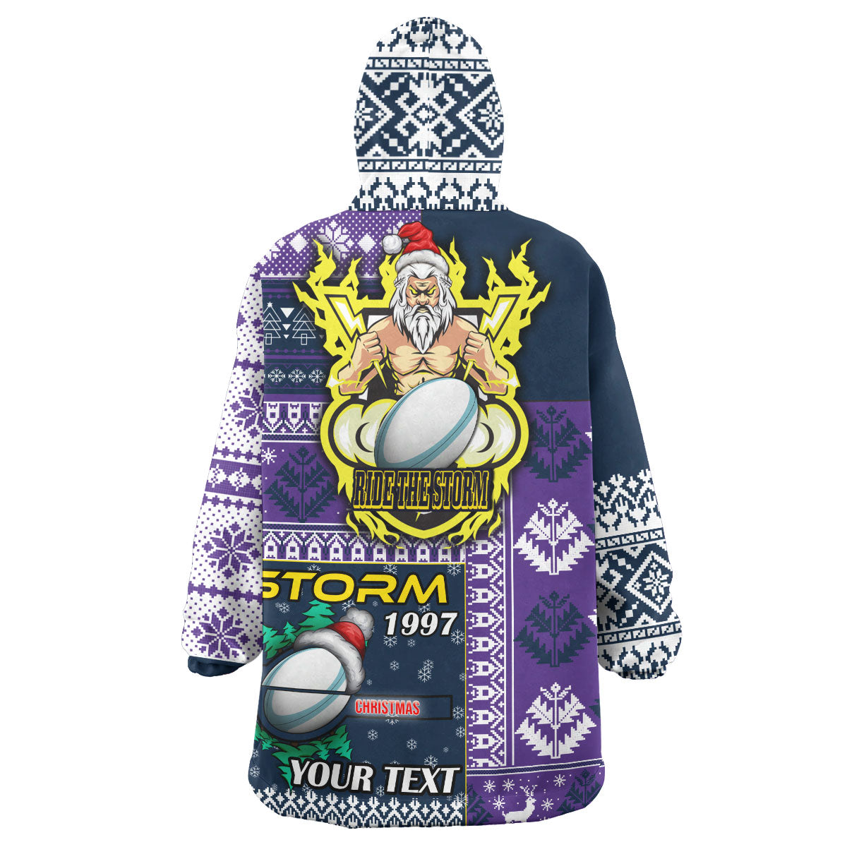 storm-rugby-snug-hoodie-custom-christmas-snowflakes-storm-mascot-wearable-blanket-hoodie